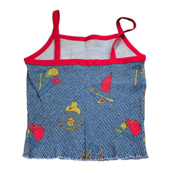 Dolls kill x chucky sleep tight pajama set SZ M Halloween PJs Tank Top Boy Short - Picture 3 of 9